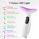 Masajeador Facial y de Cuello LED de 7 Colores – Reafirma, Esculpe y Rejuvenece la Piel