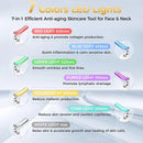 Masajeador Facial y de Cuello LED de 7 Colores – Reafirma, Esculpe y Rejuvenece la Piel